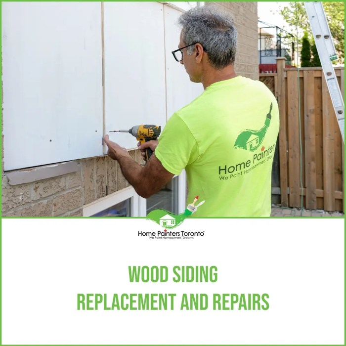Wood Siding Replacement and Repairs - Home Painters Toronto